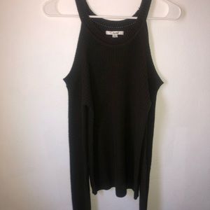 Solid Off The Shoulder Knit Sweater